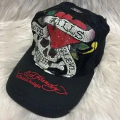 Ed Hardy スカル ハート トラッカーキャップ ラインストーンのサムネイル
