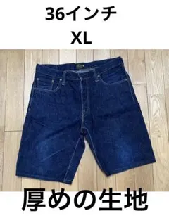 夏物 ハーフパンツ デニム ジーンズ XL 36インチのサムネイル