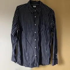 【ユニクロ】エクストラファインコットンブロードストライプシャツ Mサイズ