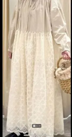 長袖 ロングワンピース