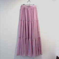 ZARA ロングスカート　パープル　Sのサムネイル