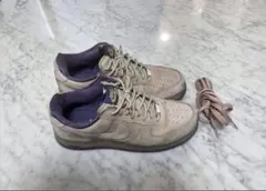 NIKE AIR FORCE 1 07 LV8 ブラウン ベージュ ホワイト 白