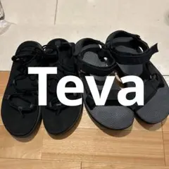 Teva スポーツサンダル 2足セット ブラックのサムネイル