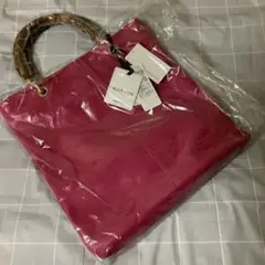 MARLON ピンク レザートートバッグ【新品未使用タグ付き】