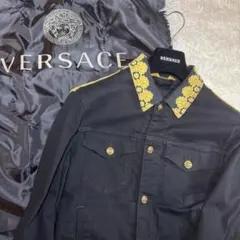 美品✨ VERSACE ヴェルサーチ バロックロゴ メデューサ デニムジャケット