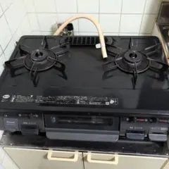 リンナイ LPガス用 ガスコンロ KGM33NDGR 中古 2口 グリル付き - メルカリ