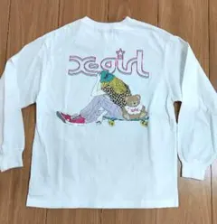 X-girl stages エックスガールステージス　バックプリント長袖Tシャツ