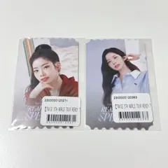 TWICE   ダヒョン　チケット風フォトカード　オンラインくじ