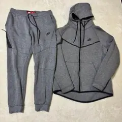 【廃盤モデル】NIKE テックフリース セットアップ 上下 L メンズ グレー