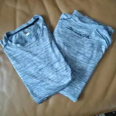 Mizuno Pro Tシャツ ブルー杢 Mサイズ2枚セット