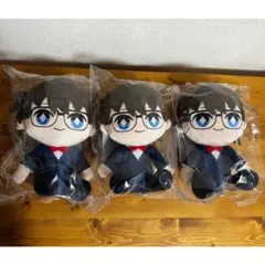 名探偵コナンカフェ セガ ラッキーくじ A賞 江戸川コナン ぬいぐるみ 3点