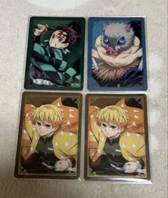 鬼滅の刃 箔押しランダムカード 炭治郎 善逸 伊之助 かまぼこ隊