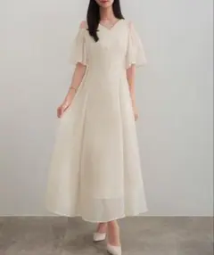 ollun シアーチェックバックリボンワンピース オルン - メルカリ