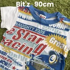 Bit'z ベビー服　子供服　半袖Tシャツ　アメカジ　車柄　青　90センチのサムネイル