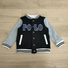 【90】POLO Baby スタジャン風スウェットジャケット