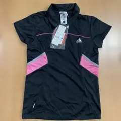 adidas IV272 ポロシャツ L ブラック/ピンク