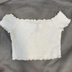 H＆M 半袖白色オフショルダー