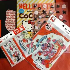 ハローキティ✨クリアファイル等３種と５０周年記念ケース