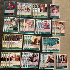 ONE PIECE カードゲーム 赤髪海賊団 デッキパーツ 45枚まとめ - メルカリ