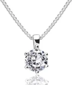 ネックレス レディース メンズ 人気 スワロフスキー ジルコニア　シルバー925