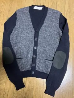 良品/カシミヤ混】Hackett London 革エルボーパッチ ニット - メルカリ