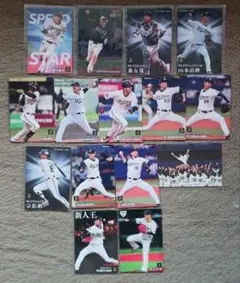 2019～2023プロ野球チップスカード　オリックス・バファローズ　山本　森他