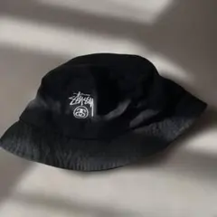 STUSSY ブラック バケットハット