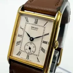 SEIKO セイコークォーツ 腕時計 スクエア タンク スモールセコンド