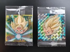 ドラゴンボール超戦士シールウエハース超 孫悟空（ミニ）＆ベジータ（ミニ）
