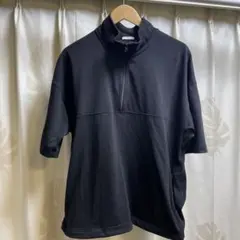 GU ブラック ハーフジップ スウェット　Lサイズ