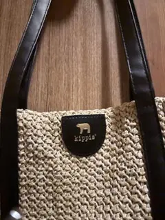 kipps トートバッグ ベージュ ブラック