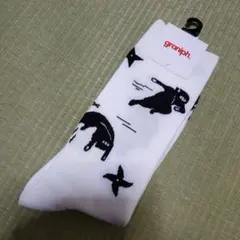 【新品・未使用】graniph グラニフ ロングソックス Мサイズ × １足のサムネイル