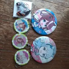 ウマ娘 プリティーダービー 缶バッジ ラバーマスコット まとめ売りのサムネイル
