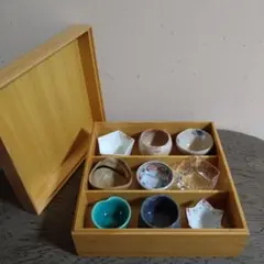 華*様 小皿9個1セット 木製収納ボックス付き