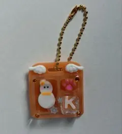 オレンジPKGキーホルダー ハンドメイド