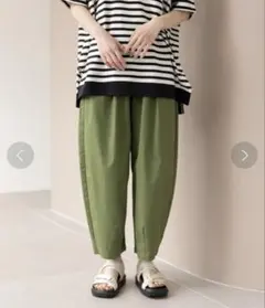 スタディオクリップ　さらっと軽ラク樽パンツ