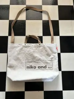 niko and ... エコバッグ ホワイト キャンバスのサムネイル