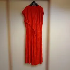 ZARA ノースリーブカットソーワンピース レッド