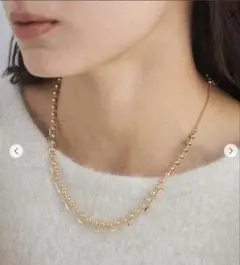 ボールチェーン＆バーチェーン ネックレスgreen label relaxing