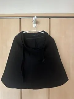 ZARA WOMAN ベルト付　ブラック フレアスカート Sサイズのサムネイル