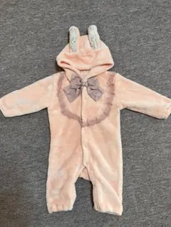 アクシーズファム　うさぎ耳付きロンパース 80cm