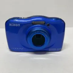 ⭐︎Nikon COOLPIX S33 BLUE ⭐︎SDカード付き！ - メルカリ