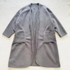 ☆美品☆サマンサモスモス フェイクムートン ボア リバーシブル コート グレー