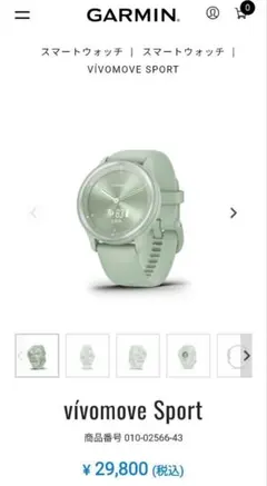 Garmin vivomove Sport Silver