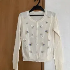 シンシアローリー花柄刺繍 長袖カーディガン2回着用のサムネイル