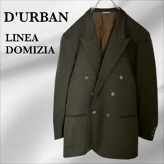 ダーバン『DURBAN』 テーラード ジャケット【L】グレー系 ダブル ウール