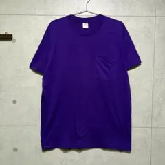 80s USA製 FRUITS OF THE LOOM ポケT 無地 