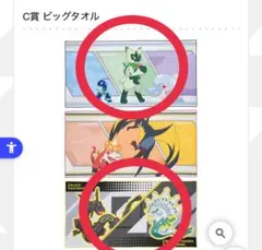 一番くじ アニメ　ポケットモンスター　C賞 H賞