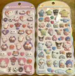 正規品　コットンパフィーシール　サンリオ　ベイマックス　ディズニー