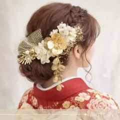 揺れるお花の髪飾りNo.158 ７本セット 髪飾り 卒業式 和装 袴 ヘアアクセ